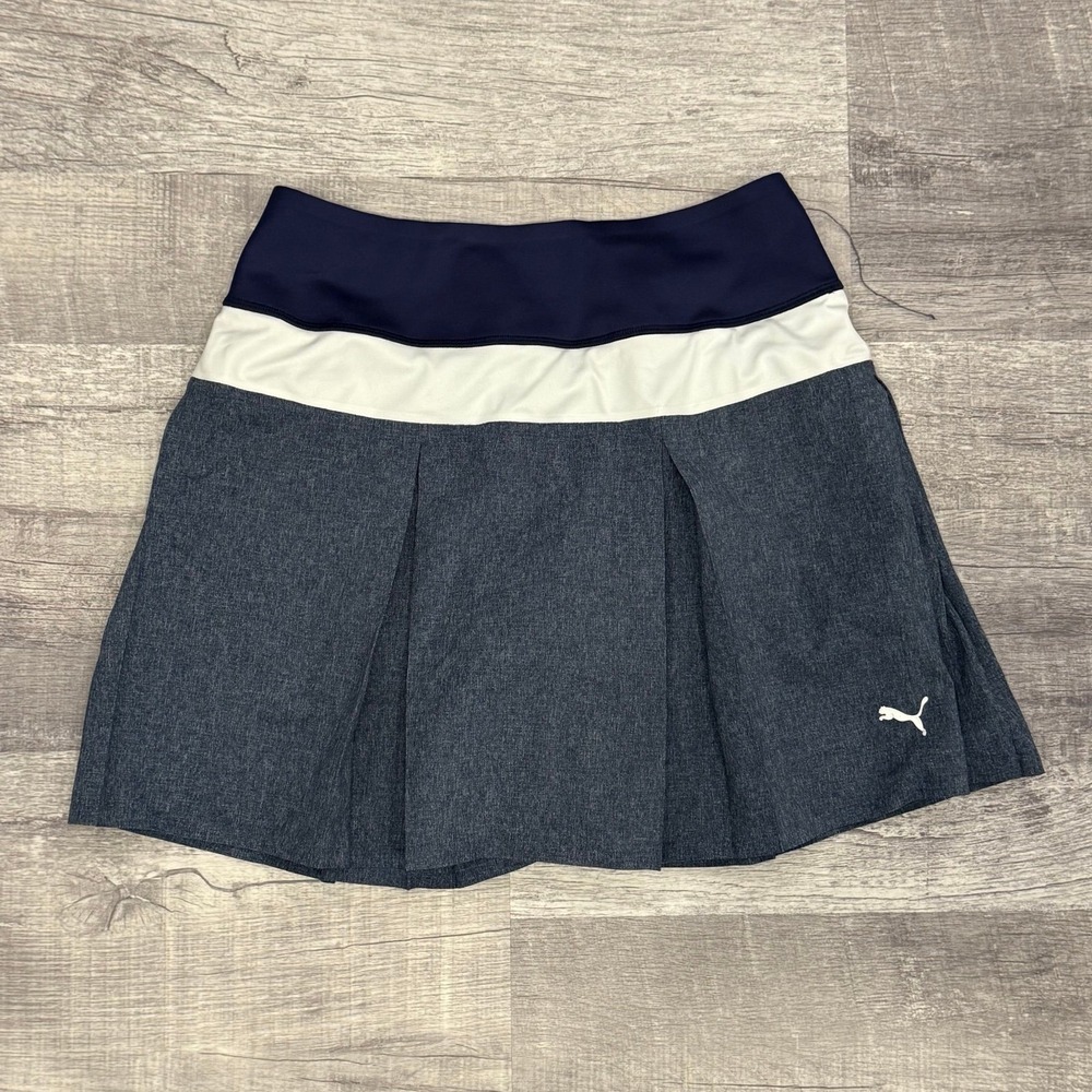 Puma Women's Navy and Gray Skort